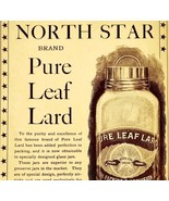 North Star Pure Leaf Cooking Lard 1897 Advertisement Victorian Baking AD... - $385.67 MXN