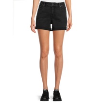 Time and Tru Women&#39;s Mid Rise Shorts with Double Roll Cuffs - £19.98 GBP