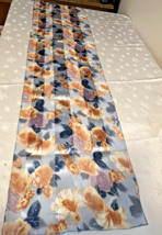 Multi Color Floral Silky polyester  Scarf Long Head Wrap - $8.91