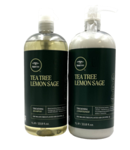 Paul Mitchell Tea Tree Lemon Sage Thickening Shampoo &amp; Conditioner 33.8 fl.oz - £60.50 GBP