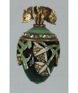 Russian silver Faberge&#39; replica egg pendant 14-008 beautiful decor with ... - $122.06 CAD