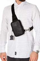 Newish Polo Headphone Out Genuine Leather Phone Compartment Cross Shoulder Bag - £25.01 GBP