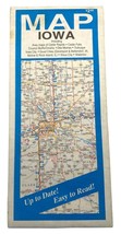 Vintage Iowa Highways State Travel Road Map Area Maps Cedar Rapids Waterloo - $10.99