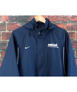Nike Team Hooded Windbreaker L Blue Fit Dry (w Magic Jack Logo on Back) - $31.14 CAD
