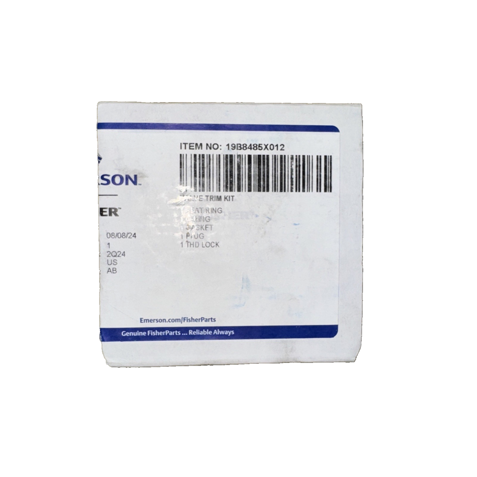 Fisherr D2 FloPro Control Valve Trim Kit 19B8485X012 - $35.86