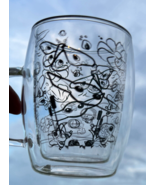 JoyJolt Star Wars Mandalorian Set of 2 double wall glass mugs Yoda Grogu... - $12.84