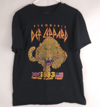 Def Leppard Pyromania 1983 United States Tour Unisex T-Shirt Size Large - £15.24 GBP