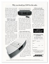 Bose Wave Radio Order Form Vintage 1997 Full-Page Print Magazine Ad - £7.62 GBP