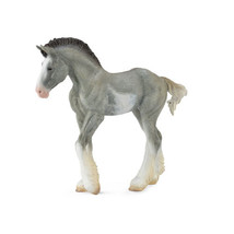 CollectA Clydesdale Foal Figure (Medium) - BK Sabino Roan - £19.18 GBP