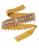 Indian Traditional Embroidery Cloth Waist Belt Multicolor For Women( PACK OF 3 ) - £51.36 GBP