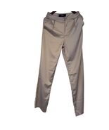 Hollister Tappered Satin Pants Beige Sand Pleated Zip Front Size L W29 NWT - $14.97