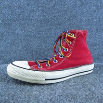 Converse All Star Women Sneaker Shoes Red Fabric Lace Up Size 7 Medium - £19.40 GBP