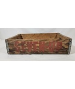 Vintage 7-UP Wood Crate Original 2-sided Fresh Up on inside Jonesboro, Ark - $45.54