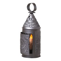 Baker&#39;s Lantern in Smokey Black Home Decor Country Tinware Paul Revere Design  - £17.20 GBP