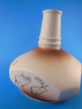 Mt Saint Helens Ash Glazed Pottery Vase Portland Oregon Elk Duck Pheasan... - $20.78
