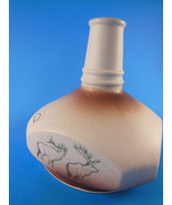 Mt Saint Helens Ash Glazed Pottery Vase Portland Oregon Elk Duck Pheasan... - $28.47 CAD