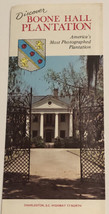 Vintage Boone Hall Plantation Brochure Charleston South Carolina QBR4 - £10.11 GBP