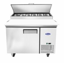 New 1 Door Refrigerated 44&quot; Pizza Prep Table Cooler MPF8201GR Free Lift ... - $3,774.29 CAD