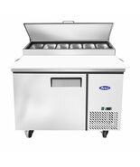 New 1 Door Refrigerated 44&quot; Pizza Prep Table Cooler MPF8201GR Free Lift ... - $3,774.29 CAD