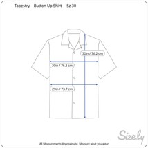 Tapestry Womens Hawaiian camp shirt sz 30 vintage 90s tropical floral lu... - £23.35 GBP