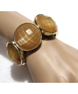 Fashion Sparkle Tan/Gold Tone Stretch Bracelet - $11.53 CAD