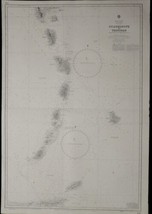 Nautical Chart West Indies Trinidad Guadeloupe Admiralty 1967 - £51.02 GBP