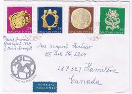 Stamps Hungary Envelope Budapest Old Hungarian Jewelry 1973 - £3.10 GBP