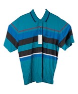 1990s Par Four Shirt Polo Golf Mens Size XL GREEN Multi-Color Stripes Vi... - $1,133.02 MXN