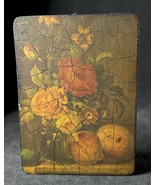 Still Life Rubens Reproduction Painting Art On Wooden Plate Wall Hangs - $95.43 CAD