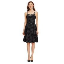 Xhilaration Black &amp; White Polka Dot Spaghetti Strap High Low Hem Dress l... - $16.83