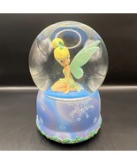 Tinker Bell Snow Globe Christmas Musical Holly 5 3/4&quot; Tall Plays Deck Th... - $13.10