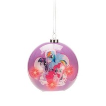 My Little Pony Cast Friendship Decoupage LED Christmas Holiday Ball Ornament NEW - £4.87 GBP