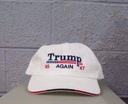 TRUMP AGAIN 45 47 Adjustable Embroidered Ball Cap Hat Ultra MAGA Donald New - £16.91 GBP