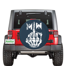 MIW Motionless in White Universal Spare Tire Cover Size 34 inch For Jeep... - £39.46 GBP