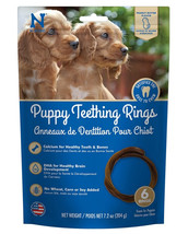 N-Bone Puppy Teething Rings Peanut Butter Flavor 6 count - £22.83 GBP