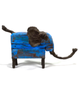 Vtg Wood &amp; Resin Elephant Figurine, Sculpture, African Art Decor - Artis... - €21,40 EUR