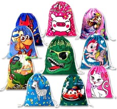 10 Pack Drawstring Backpack for kids boys and grils birthday Party Gifts bags - £10.85 GBP