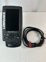 Lowrance Elite 4M HD Fish Finder with Cord &amp; Mount Bracket - WORKS !! - $94.05