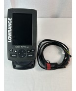 Lowrance Elite 4M HD Fish Finder with Cord &amp; Mount Bracket - WORKS !! - £73.78 GBP