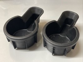 2000-2004 Nissan Frontier Xterra Black Rubber Console Cup Holder Inserts... - $27.71