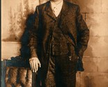 RPPC Studio View Dapper Young Man in Suit Hand in Pocket 1905-1909 UNP P... - £12.41 GBP