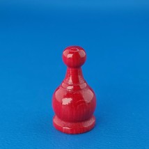 Parcheesi Red Pawn Token Replacement Game Piece Wood Deluxe Edition No. 2 1982 - £3.04 GBP