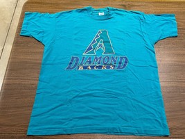 RARE 1995 Arizona Diamondbacks Teal MLB Baseball T-Shirt - Salem Sportsw... - £39.95 GBP