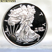 1g .999 Fine Silver American Eagle Liberty Tribute Round - 1 Gram Pure - £6.33 GBP