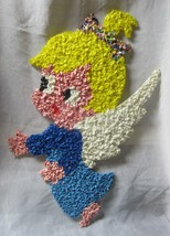 Vintage Melted Plastic Popcorn ANGEL - £35.64 GBP