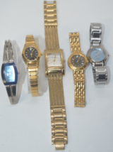 5 womens watches, all run, all have new battery&#39;s ARMITRON*KENNETH COLE etc - £28.78 GBP