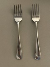 Oneida Sand Dune Dessert Forks Glossy  Lot of 2 Stainless Vintage - $10.77