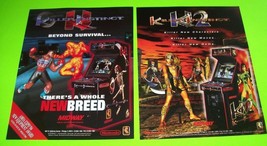 Killer Instinct 1 &amp; 2 Arcade FLYER Set Of (2) Fighting Game Art Vintage Promos - £30.69 GBP