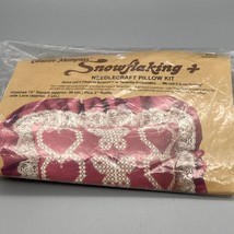Vintage NIP Paragon Snowflaking Craft Kit 8375 Butterflies, Needlecraft Pillow - £22.04 GBP