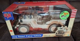 Vintage GI Joe Jeep Desert Patrol Vehicle W/ Accessories New Unopened Sealed Box - £143.85 GBP